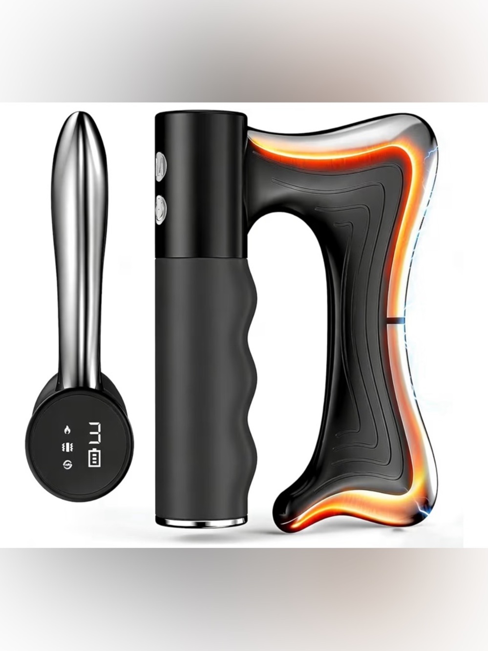 Heated LED Wireless GuaSha Massage Muscle Scraper, Heat & Vibration, NEW in Box